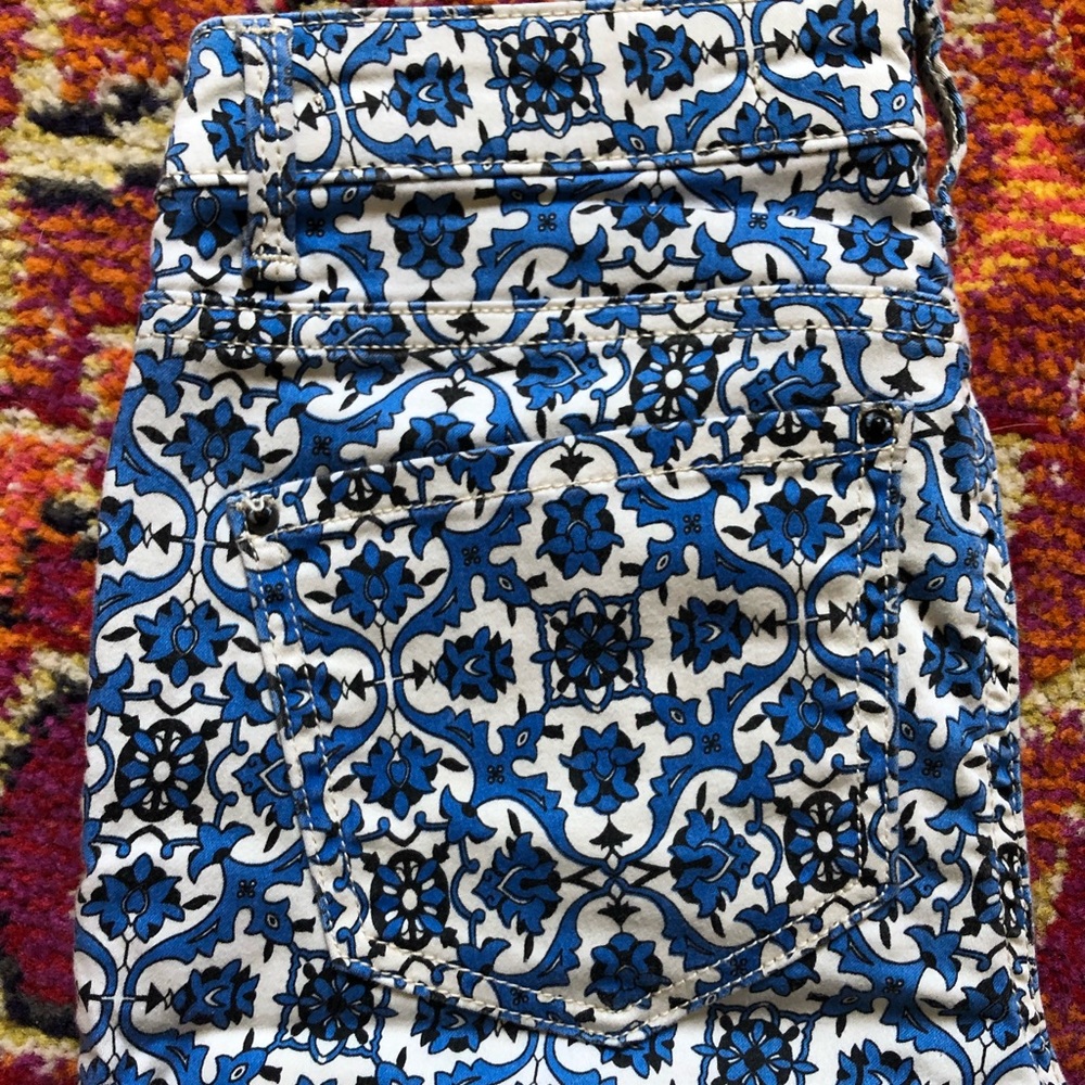 Beautiful print Zara jeans